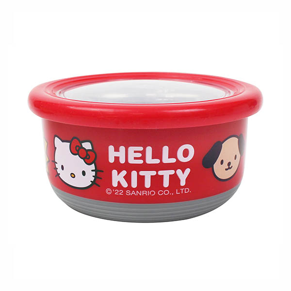 Hello Kitty不銹鋼圓形保鮮餐碗
