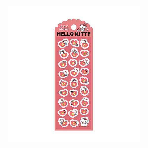 Hello Kitty(休閒風) ABC字母貼紙