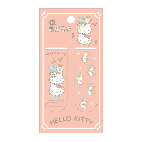 Hello Kitty 2入磁鐵書夾