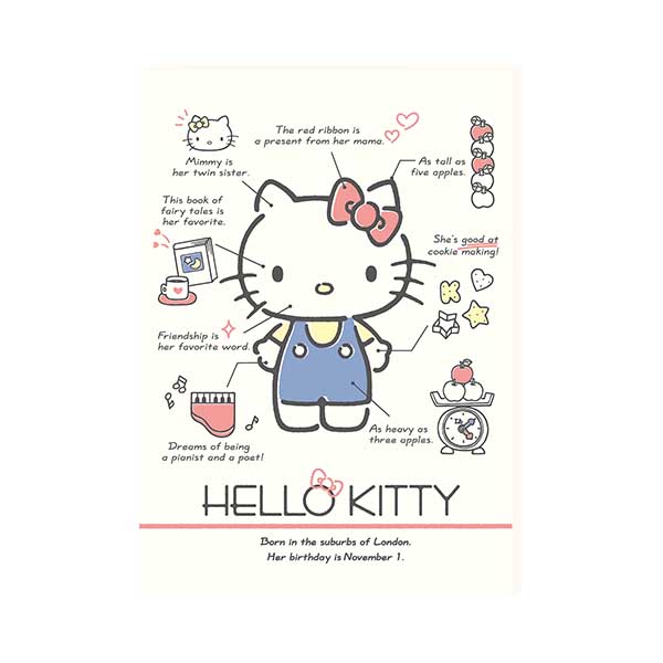Hello Kitty 50開車縫筆記本