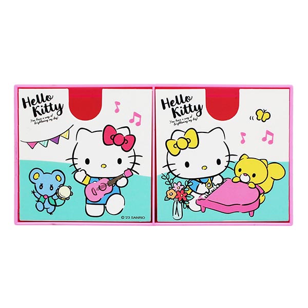 Hello Kitty 二格抽屜收納盒-音樂