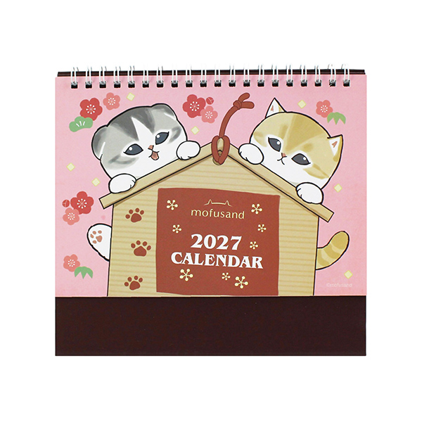 貓福珊迪 2027年平面小桌曆