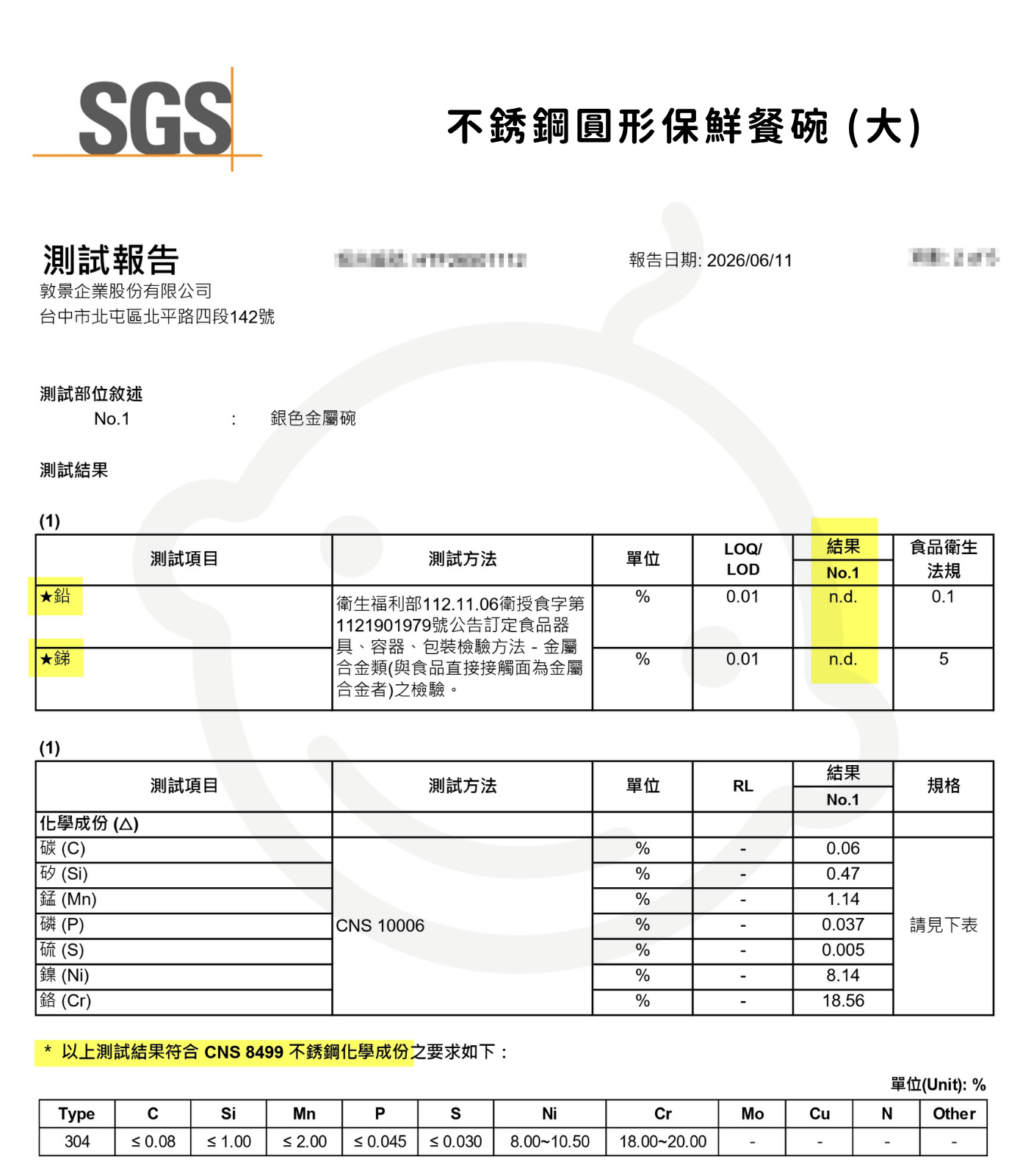 不銹鋼圓形保鮮餐碗 (大) 不銹鋼圓形保鮮餐碗 (大)