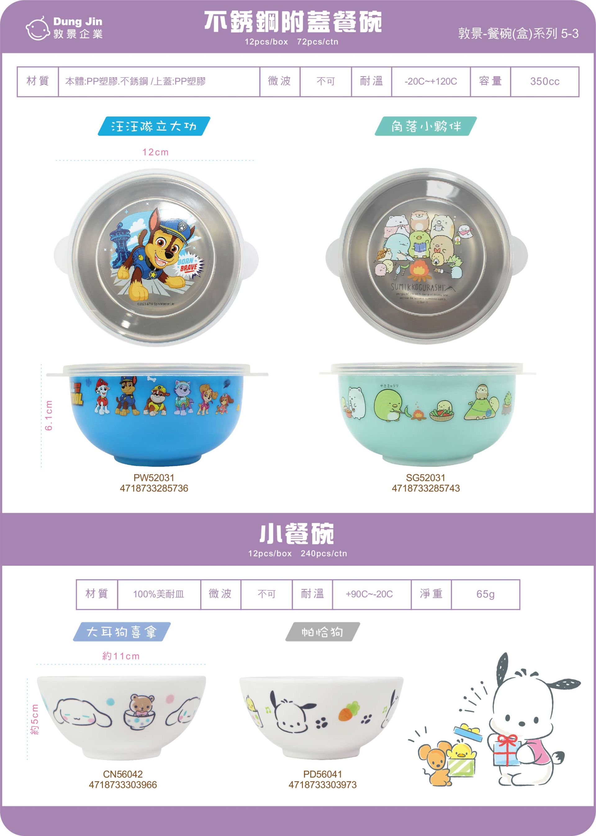 敦景 餐碗(盒)類目錄115Q2-3